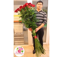 25 гигантских роз 150 см