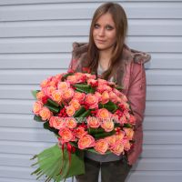 Персиковый букет «Осенние ягоды»