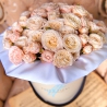 Пионовидные крупные кустовые розы «Бомбастик»