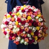 201 роза разноцветная (40 см)