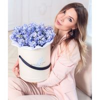 Голубые гиацинты в коробке