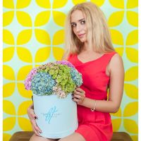 Гортензии в коробке от Bella Fiori