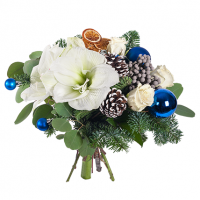 Новогодний букет «Снежная королева»