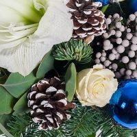 Новогодний букет «Снежная королева»