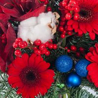 Новогодний букет «Теплая зима»