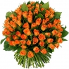 101 оранжевая роза (40 см)
