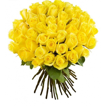 51 желтая роза (40 см)