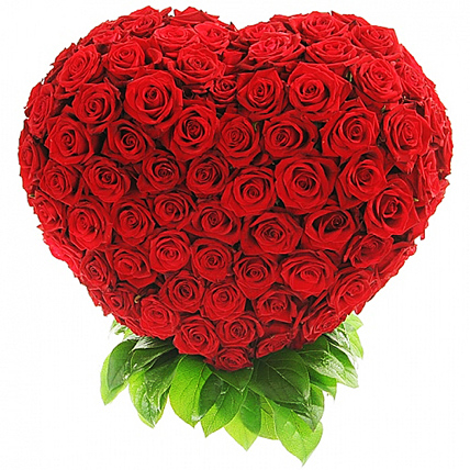 Сердце 3D из 201 розы