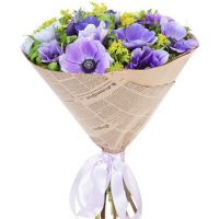 Букет из анемонов «Дуновение»  