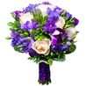 Свадебный букет невесты с пионовидными розами и фрезиями №3