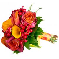 Букет с каллами «Манго»