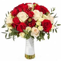 Свадебный букет невесты из роз №36