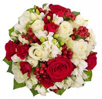 Букет из роз и фрезии №40