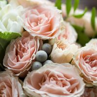 Букет из кустовых роз и фрезии №41