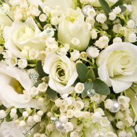 Букет из ландышей и эустомы №44