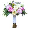 Свадебный букет невесты с пионами и розами «Остина» №81