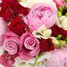 Свадебный букет невесты с пионами и кустовыми розами №86