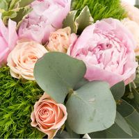 Свадебный букет невесты с пионами №88