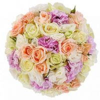 Букет из роз и гвоздик №109