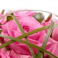 Свадебный букет невесты из розовых роз №112