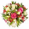 Свадебный букет невесты с розами и альстромериями №123