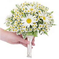 Свадебный букет невесты из ромашек №133