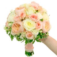 Букет с пионовидными розами №148