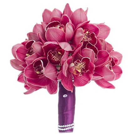Букет с розовыми орхидеями №163