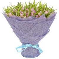 101 тюльпан нежно-фиолетовый