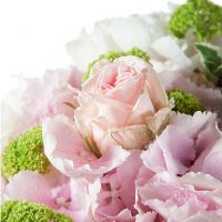 Букет с пионами и гортензиями «Летний луг»