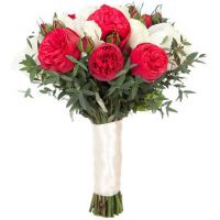 Букет с пионовидными розами «Моя ягодка»