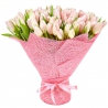 101 тюльпан нежно-розовый