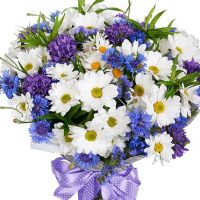 Букет с васильками «Аква»