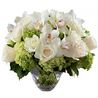 Букет с розами, орхидеей и гортензией «Двенадцать месяцев»