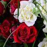 Букет кустовых роз  «Страсть и нежность»