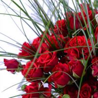 Букет кустовых роз  «Страсть и нежность»