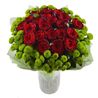 Букет с хризантемами и розами «Свежесть»