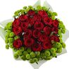 Букет с хризантемами и розами «Свежесть»