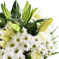 Букет с лилиями «Метель»