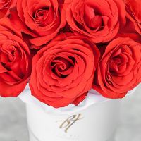 Розы «Нина» в белой коробке Small