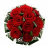 Свадебный букет невесты с красными розами №213