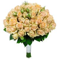Свадебный букет невесты с кустовыми розами №261