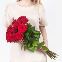 Букет красных роз «Рубины»