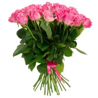 25 розовых роз