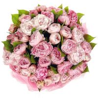 Букет из 51 пиона «Райское наслаждение»