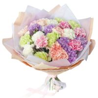 Букет с диантусом «Ассорти»