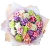 Букет с диантусом «Ассорти»