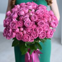 29 роз «Мисти бабблс» с оформление атласной лентой