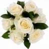 Букет белых роз «Белла»