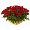 Корзина из  101 красной розы «Ред Наоми» 